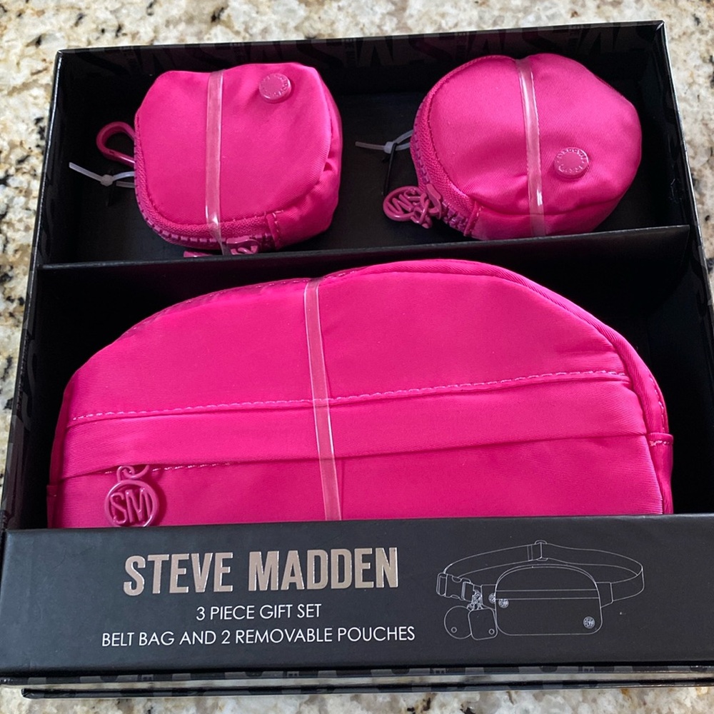 Steve Madden Belt Bag and Two Pouches in Gift Set Box
